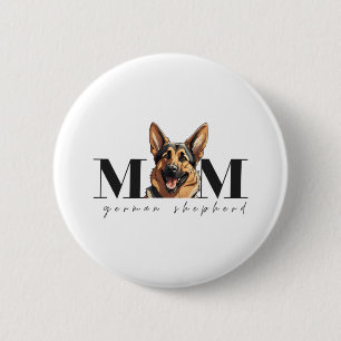 Dog Mom GERMAN SHEPHERD DOG Classic T-Shirt Button