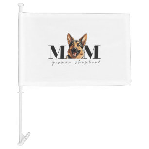 Dog Mom GERMAN SHEPHERD DOG Classic T-Shirt Car Flag
