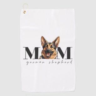 Dog Mom GERMAN SHEPHERD DOG Classic T-Shirt Golf Towel