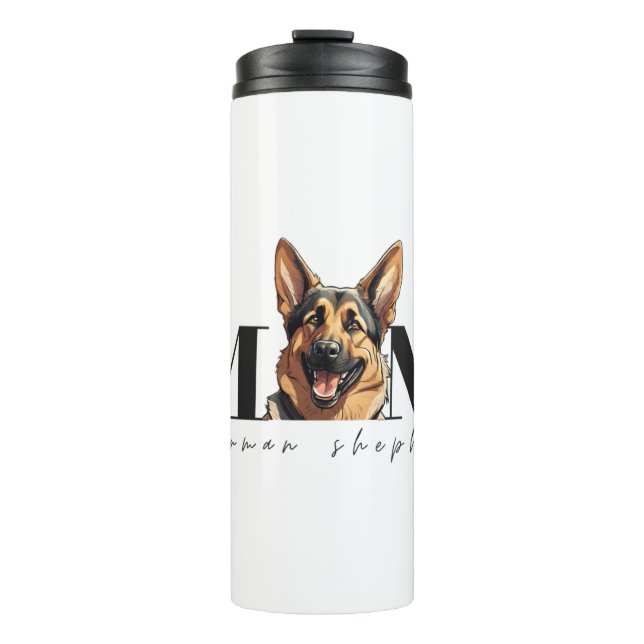 Dog Mom GERMAN SHEPHERD DOG Classic T-Shirt Thermal Tumbler (Front)