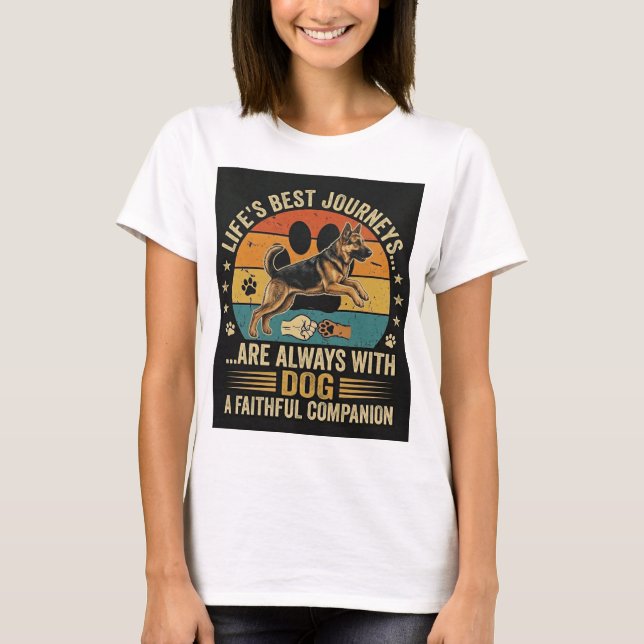 Dog Mom German Shepherd Shirt (Front)