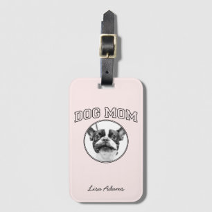 Dog Mom Gift Personalized Photo Luggage Tag