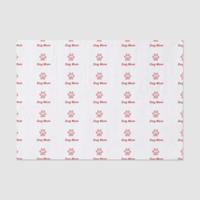Dog Mom Gift Tissue Paper (Front)