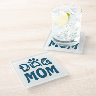 Dog Mom Glass Coaster