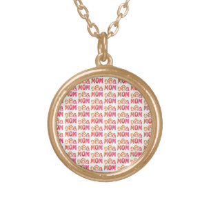 Dog Mom Gold Plated Necklace