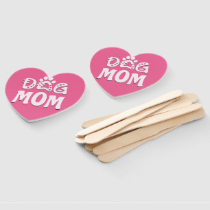 Dog Mom Hand Fan