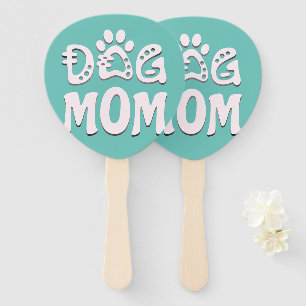 Dog Mom Hand Fan
