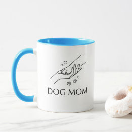 Dog Mom Hand & Paw Mug