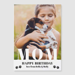 Dog Mom Happy Birthday Modern Personalized Photo