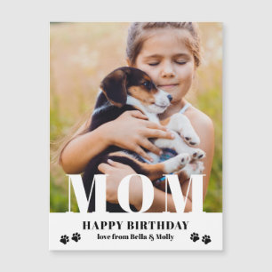 Dog Mom Happy Birthday Modern Personalized Photo