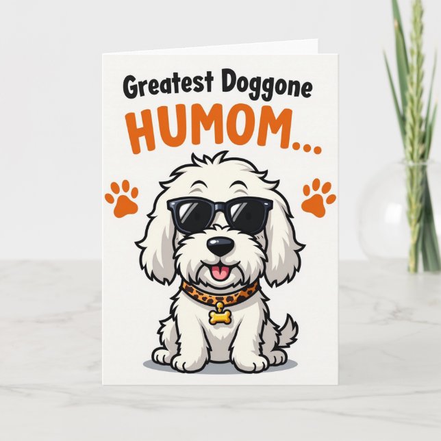 Dog Mom Happy Mothers Day Card (Front)