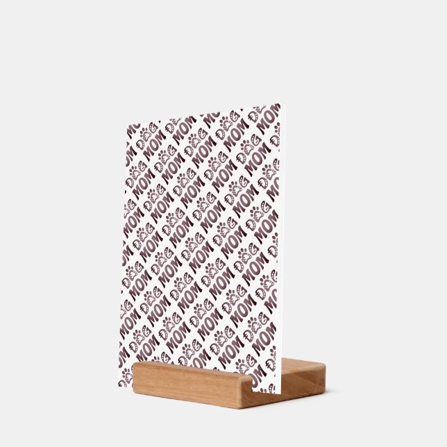 Dog Mom Holder (Woodblock Angle (Back))