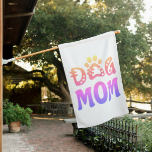 Dog Mom House Flag