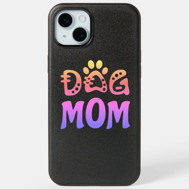Dog Mom iPhone 15 Plus Case (Back)
