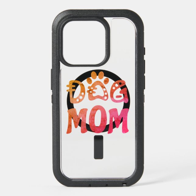 Dog Mom iPhone 15 Pro Case (Back)