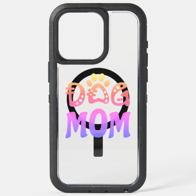 Dog Mom iPhone 15 Pro Max Case (Back)
