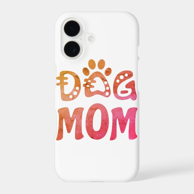 Dog Mom iPhone Case (Back)