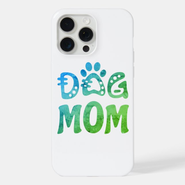 Dog Mom iPhone Case (Back)