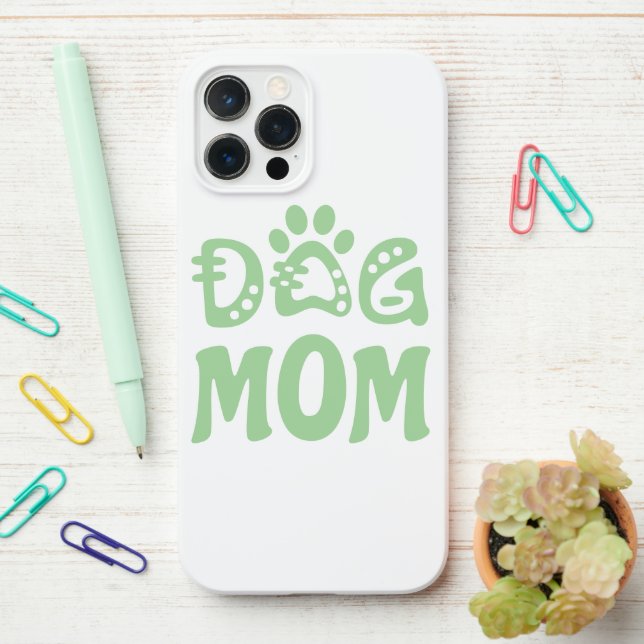 Dog Mom iPhone Case (On Desk)