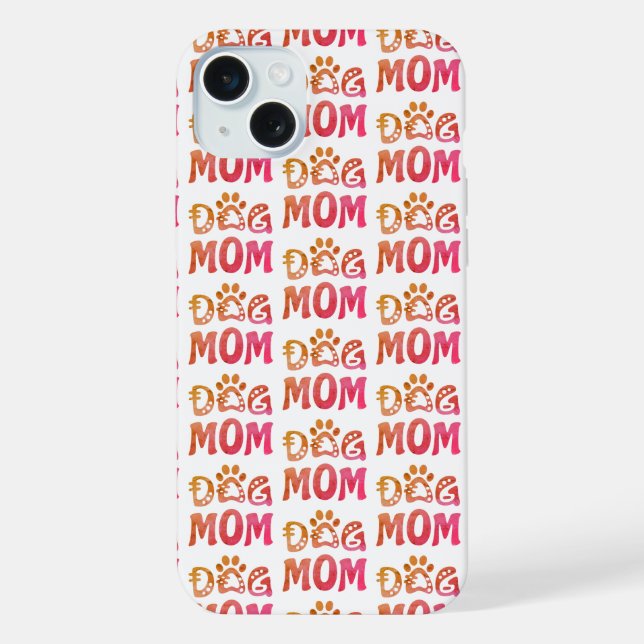Dog Mom iPhone Case (Back)