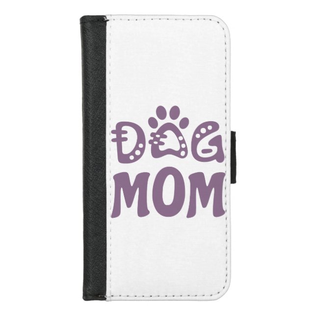 Dog Mom iPhone Wallet Case (Front)