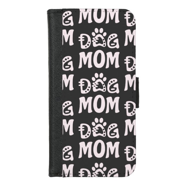 Dog Mom iPhone Wallet Case (Front)