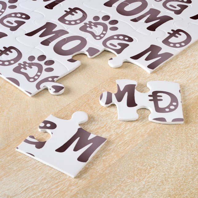 Dog Mom Jigsaw Puzzle (Side)