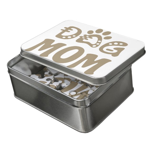 Dog Mom Jigsaw Puzzle (Lid Open)