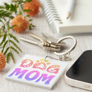 Dog Mom Keychain