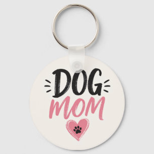 Dog mom keychain