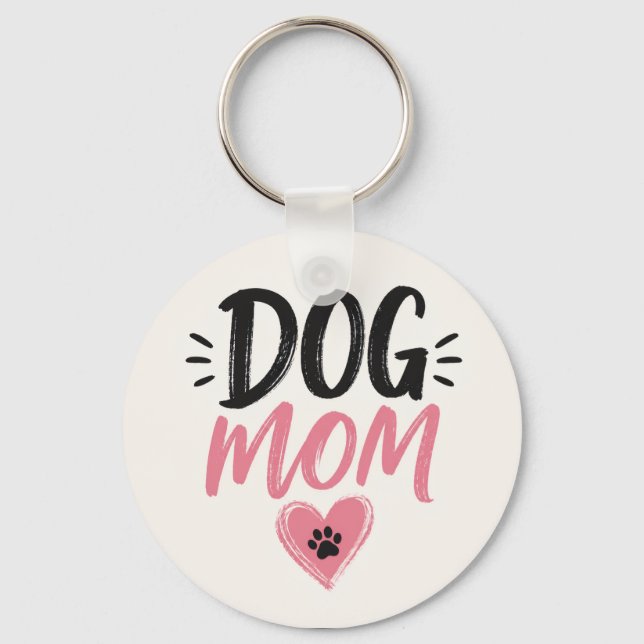 Dog mom keychain (Front)