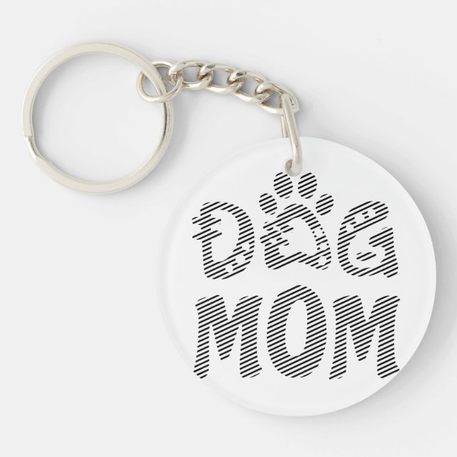 Dog Mom Keychain (Front)