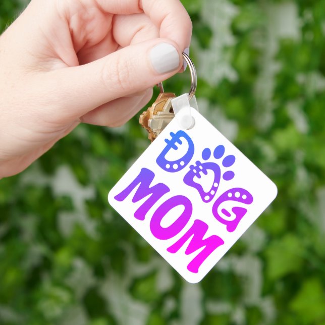 Dog Mom Keychain (Hand)