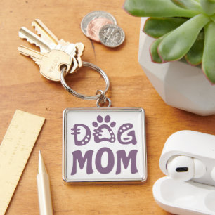 Dog Mom Keychain