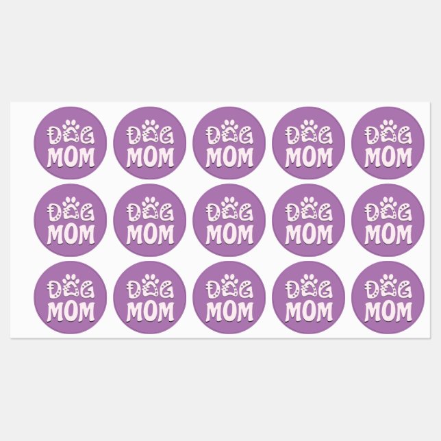 Dog Mom Kids' Labels (Sheet)