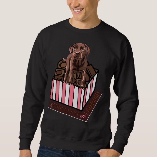Dog Mom Lab Fitted Scoop Sweatshirt (Front)