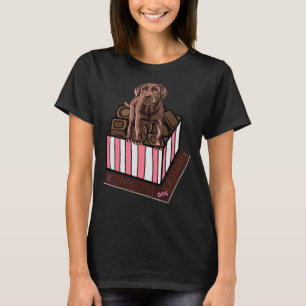 Dog Mom Lab Fitted Scoop T-Shirt