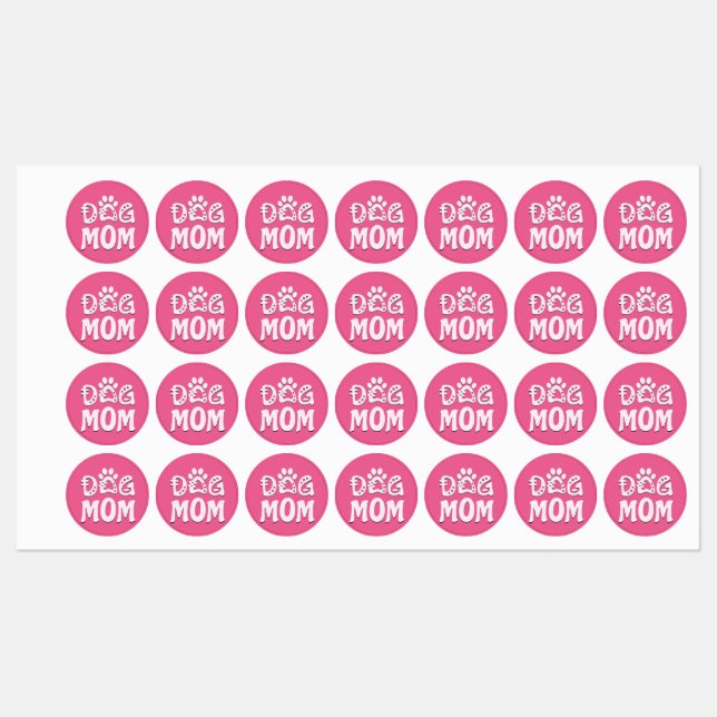 Dog Mom Labels (Sheet)