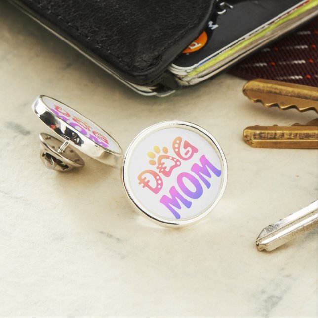 Dog Mom Lapel Pin (In Situ)