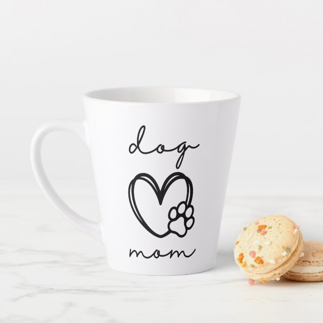 DOG MOM LATTER MUG (In Situ)