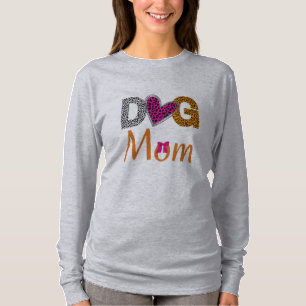 Dog Mom Leopard Print/Trending Dog  Lover Gift T-Shirt