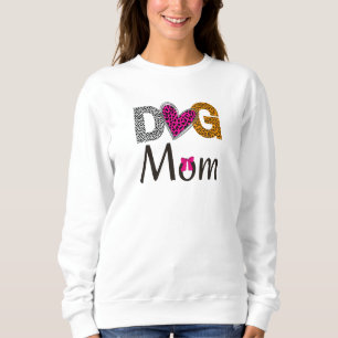 Dog Mom Leopard Print/Trending Dog Lover Sweatshirt