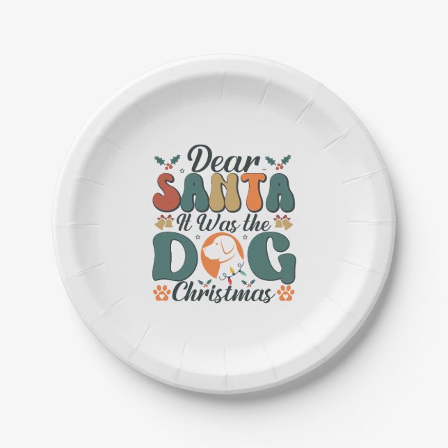 Dog Mom Life Paper Plates (Front)
