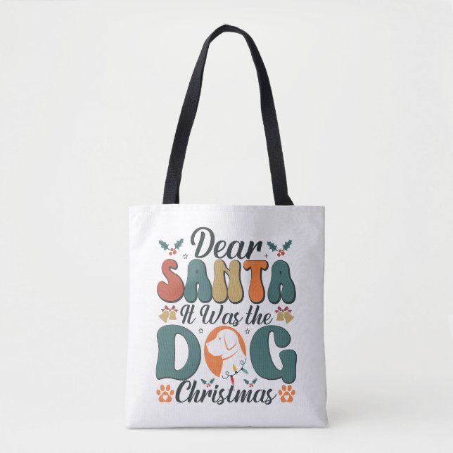 Dog Mom Life Tote Bag (Front)