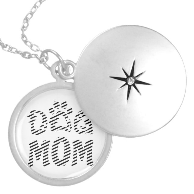 Dog Mom Locket Necklace (Front)