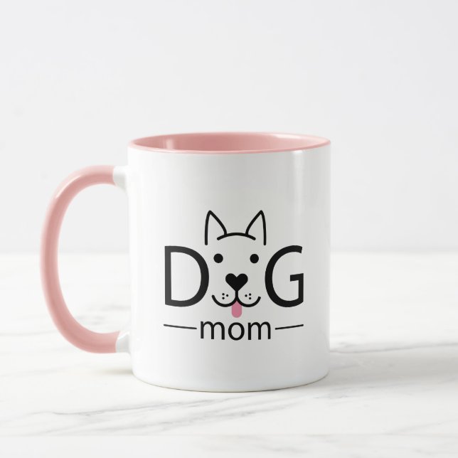 Dog mom logo mug (Left)