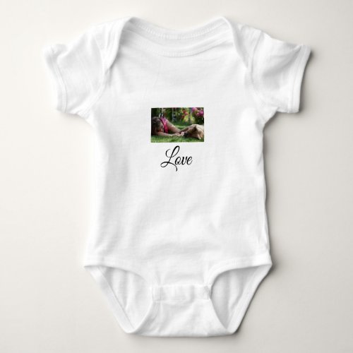 Dog mom love add name text pet name lovers baby bodysuit