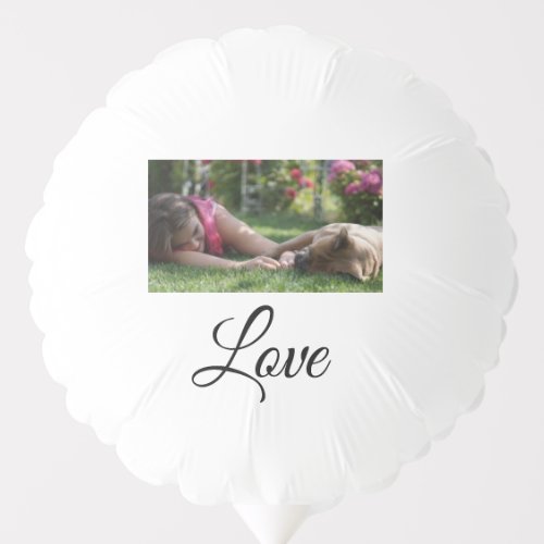 Dog mom love add name text pet name lovers balloon