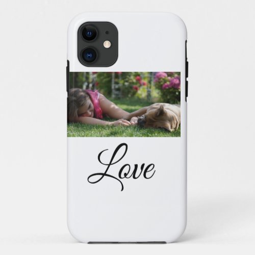 Dog mom love add name text pet name lovers iPhone 11 case