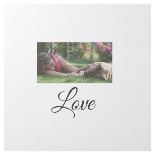 Dog mom love add name text pet name lovers gallery wrap